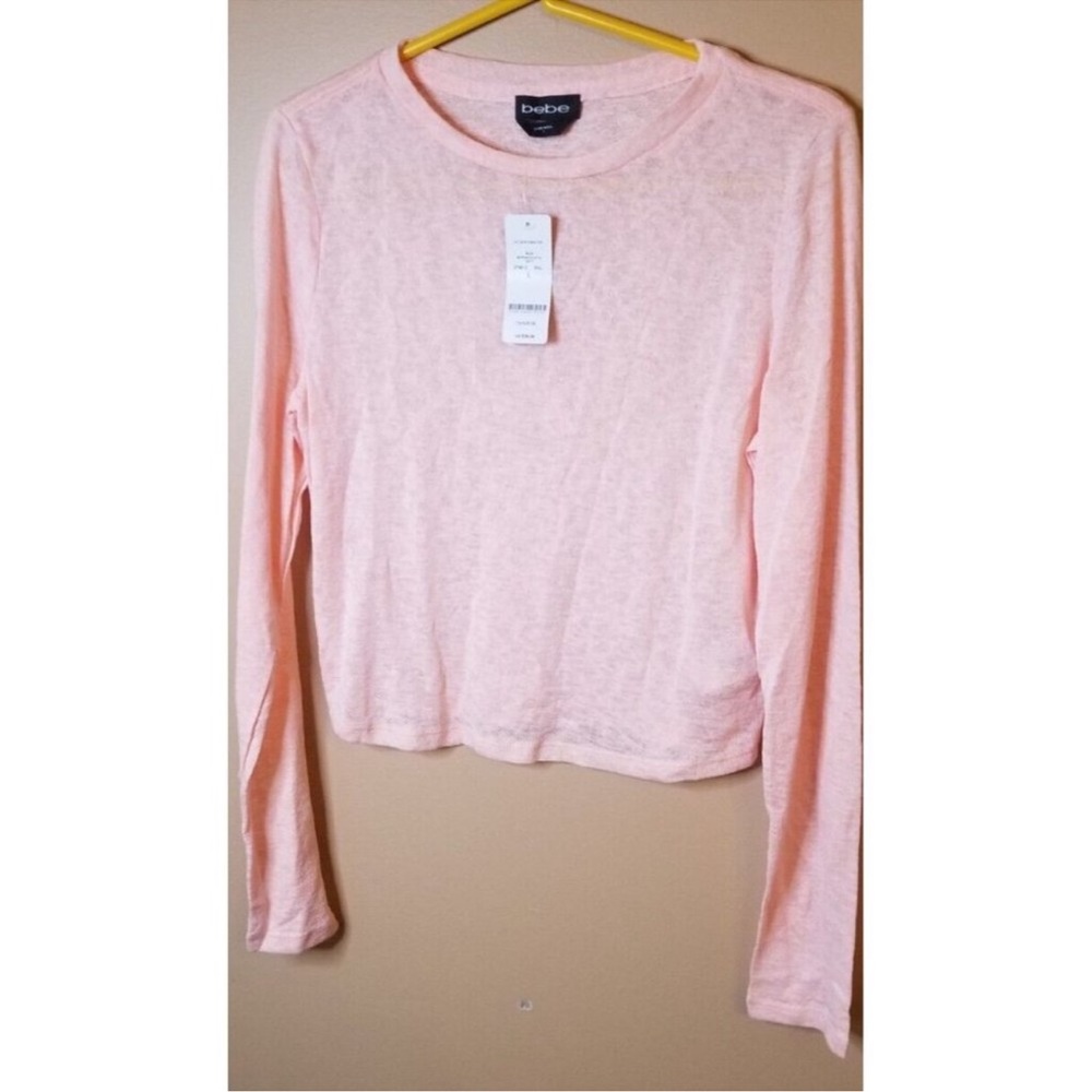 Bebe pink sheer top
